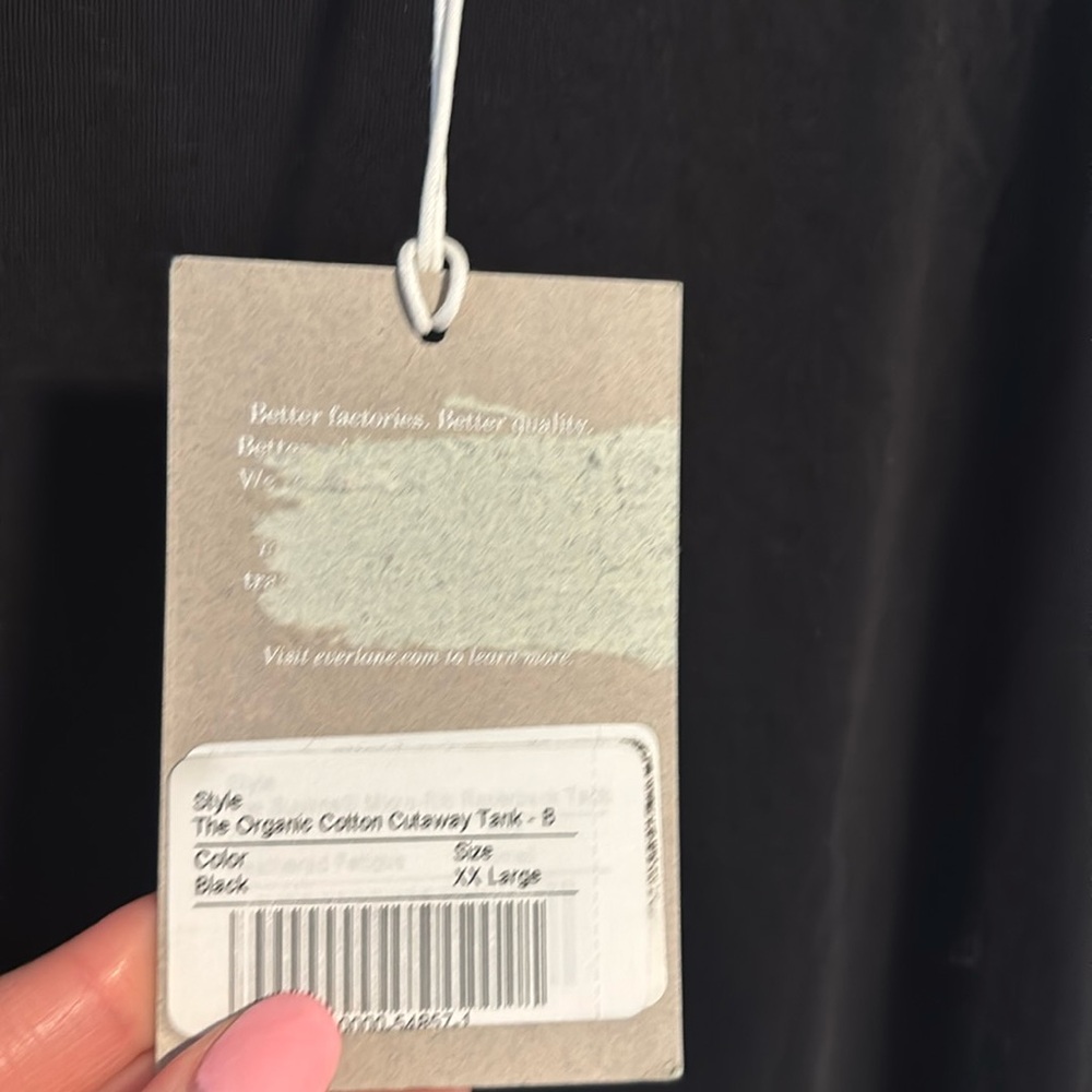 NWT Everlane The Organic Cotton Cutaway Tank - Picture 13 of 13